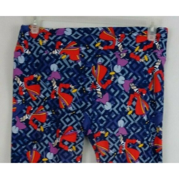 New LuLaRoe Disney Tall & Curvy With Colorful Captain Hook Design - Picture 4 of 6